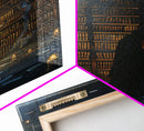 Hooded Figure in Library Halloween Art, Spooky Study, Haunted Library, Creepy Room, Gothic Reading, Framed Canvas Print