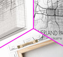 Overland Park City Map, Kansas Art, Map Print, Minimalist Wall Art, Wall Art, Canvas Art, Gift For Realtor, Boho Wall Hanging, Southern Art