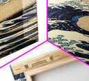 Skinny Art Tall Art Framed Canvas Print Japanese Style Art The Great Wave Off Kanagawa Wood Block Print Ukiyo-e Feng Shui Wall Art