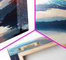 Skinny Art Tall Art Framed Canvas Print Japanese Style Art Mount Fuji At Sunrise Reflection Wood Block Print Ukiyo-e Feng Shui Wall Art