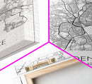 Providence Street Map, Rhode Island Map, City Map Art, Minimalist Art, Wall Art, Canvas Print, Bedroom Wall Décor, Gift For Couples, by NuevArt