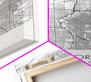 Aurora Street Map, Colorado Map, City Map Print, Travel Lover Gift, Above Bed Art, Minimalist Art, Wall Art, Canvas Print, Canvas Wall Art