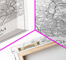 Birmingham Street Map, United Kingdom Map, City Map Art, Modern Art, Wall Art, Canvas Print, Canvas Wall Art, Aviation Gift, Classroom Decor