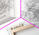 Chattanooga Street Map, Tennessee Map, City Map Art, Modern Art, Wall Art, Canvas Print, Canvas Wall Art, Office Wall Art, Travelling Gifts