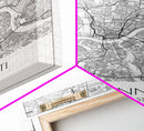 Cincinnati Street Map, Ohio Map, City Map Art, Minimalist Art, Wall Art, Canvas Print, Canvas Wall Art, Travel Wall Art, Birthday Gift