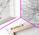 Fayetteville Street Map, North Carolina Map, City Map Art, Minimalist Art, Wall Art, Canvas Print, Travel Wall Print, Wanderlust Gift
