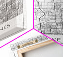 Pembroke Pines Street Map, Florida Map, City Map Art, Minimalist Art, Wall Art, Canvas Print, Home Décor Wall Art, Wedding Gift, Travel Art