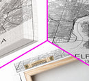Philadelphia Street Map, Pennsylvania Map, City Map Art, Minimalist Art, Wall Art, Canvas Print, Bedroom Print, Gift For Him, Travel Print