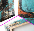 Rustic Horseshoe Art Framed Canvas Print Wabi Sabi Wall Art Farmhouse Decor Western Art Rustic Wall Art Above Sofa Art