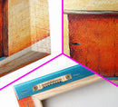 Desert Sunset Door Canvas Print Rustic Southwest Wall Art Warm Earth Tone Art Wabi Sabi Painting Living Room Wall Art