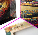 Snake Close-Up, Bold Reptile Painting, Southwest Art, Moody Animal Art, Desert Wall Art, Unique Home Decor, Canvas Print