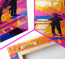 Cowboy Western Art, Chicano Art, Bold Color Painting, Framed Canvas Print, Southwest Aesthetic, Boho Decor, Extra Wide Art, Gift Idea