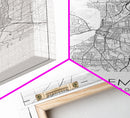 Salem Street Map, Oregon Map, City Map Art, Minimalist Art, Wall Art, Canvas Print, Dorm Room Décor, Graduation Gift, Travel Wall Print