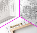 Sioux Falls Street Map, South Dakota Map, City Map Print, Minimalist Art, Wall Art, Canvas Print, Dorm Room Décor, Gifts For Her