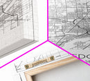 Toledo Street Map, Ohio Map, City Map Print, Modern Wall Art, Wall Art, Canvas Print, Friendship Gift, Wall Decoration, Travel Wall Art