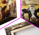 Cows and Sheep on the Farm | Framed Wall Art | Kitchen Decor | Minimalist Living Room Art | Country Art | Farmhouse Above Sofa Wall Art