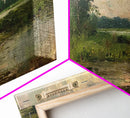 NuevArt Vintage Landscape Art Print | Vintage Painting | Wall Art | Large Print | Landscape Painting | Fall Art Print | Framed Canvas