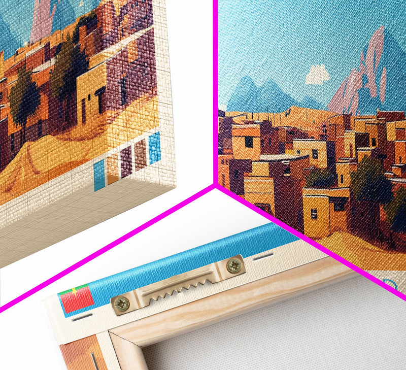 Banfora, Burkina Faso Panoramic Travel Poster Canvas Print, Banfora, Burkina Faso Painting, Burkina Faso Art, Banfora Travel Art, Guest Room Painting