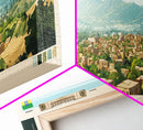 Dessie, Ethiopia Panoramic Travel Poster Canvas Print, Dessie, Ethiopia Painting, Ethiopia Art, Dessie Panoramic Travel Art, Travel Painting