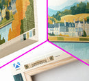 East Kilbride, Scotland Travel Poster Panoramic Canvas Print, East Kilbride, Scotland Painting, Scotland Art, East Kilbride Travel Art, Guest Room Painting