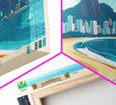 Juliaca, Peru Panoramic Travel Poster Canvas Print, Juliaca, Peru Painting, Peru Art, Juliaca Travel Art, Guest Room Painting