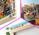 Mekelle, Ethiopia Panoramic Travel Poster Canvas Print, Mekelle, Ethiopia Painting, Ethiopia Art, Mekelle Panoramic Travel Art, Travel Painting