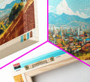 Thika, Kenya Panoramic Travel Poster Canvas Print, Thika, Kenya Painting, Kenya Art, Thika Panoramic Travel Art, Travel Painting