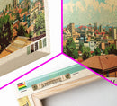 Bulawayo, Zimbabwe Panoramic Canvas Print, Bulawayo, Zimbabwe Painting, Zimbabwe Art, Bulawayo Travel Poster, Travel Art, Housewarming Gift