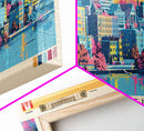 Chicoutimi, Canada Panoramic Canvas Print, Chicoutimi, Canada Painting, Canada Art, Chicoutimi Travel Poster, Travel Art, Guest Room Painting