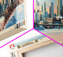 Edmonton, Canada Panoramic Canvas Print, Edmonton, Canada Painting, Canada Art, Edmonton Travel Poster, Travel Art, Living Room Painting