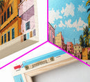 Ismailia, Egypt Panoramic Canvas Print, Ismailia, Egypt Painting, Egypt Art, Ismailia Travel Poster, Travel Art, Guest Room Painting