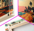 Matola, Mozambique Panoramic Canvas Print, Matola, Mozambique Painting, Mozambique Art, Matola Travel Poster, Travel Art, Guest Room Painting