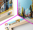 Milton, Canada Panoramic Canvas Print, Milton, Canada Painting, Canada Art, Milton Travel Poster, Travel Art, Living Room Painting