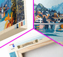 Penalolen, Chile Panoramic Canvas Print, Penalolen, Chile Painting, Chile Art, Penalolen Travel Poster, Travel Art, Guest Room Painting