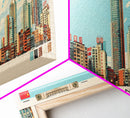 Shenyang, China Panoramic Canvas Print, Shenyang, China Painting, China Art, Shenyang Travel Poster, Travel Art, Vacation Gift