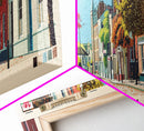 Wrexham, Wales Panoramic Canvas Print, Wrexham, Wales Painting, Wales Art, Wrexham Travel Poster, Travel Art, Guest Room Painting