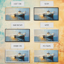Nautical Decor, Beach Decor, Coastal Decor, Old Wooden Ship Photography Wall Art Framed Canvas Print, Wooden Boat, Nursery Decor