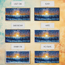 Mosaic Wall Art, Nature Art Print, Abstract Wall Art, Winter Wall Art, Canvas Print, Wall Hanging, Landscape Art, Teacher Gift, Room Decor
