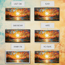 Reflection Wall Art, Mosaic Wall Art, Abstract Wall Art, Sunset Art, Canvas Print, Wall Hanging, Panoramic Art, Game Room Decor, Ranch Decor
