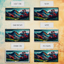 Watercolor Panoramic Landscape Canvas Print, Framed Canvas, Colorful Nature Art