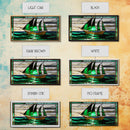 Emerald Green and Gold Art Deco Sail Boat, Framed Canvas Print, Retro MCM Style Wall Art, Midcentury Modern, Vintage Style, Stained Glass
