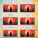 Mysterious Samurai and Blood Moon Print on Canvas, Framed Canvas Print, Modern Wall Art, Canvas Wall Set , Extra Large Wall Art, Warrior Art