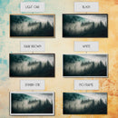 Foggy Forest wall art, relaxing art, zen art, framed canvas print, foggy landscape, trendy decor