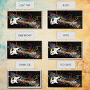 Jackson Pollock Graffiti Guitar Wall Art - Framed Canvas Print - Abstract Painting - Framed Wall Art - Colorful Retro Style Art