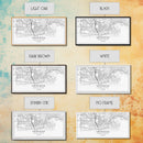 Santa Rosa City Map, California Art, Map Print, Modern Wall Art, Wall Art, Canvas Art, Modern House Art, Bedroom Prints, Nerdy Home Décor