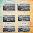 Mountain Range with Rolling Hills and Sagebrush, Framed Canvas Print Farmhouse Living Room Wall Art, Rustic Home Decor, Scenic Landscape Art
