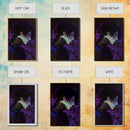 Portrait off the black knight, purple fantasy art, framed canvas print wall art