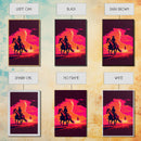 Vaporwave Cowboy Horse Desert Purple Man Fine Art Print, Wall Art Print, Wall Poster, Wall Décor