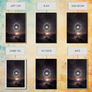 The North star over the Sahara, starry night sky art, framed canvas print