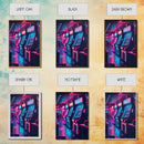 Game Room Decor, Framed Canvas Print, Synthwave Arcade, Boys Room, Gamer Gift, Gaming Wall Art, Video Game Posters, Teen Room